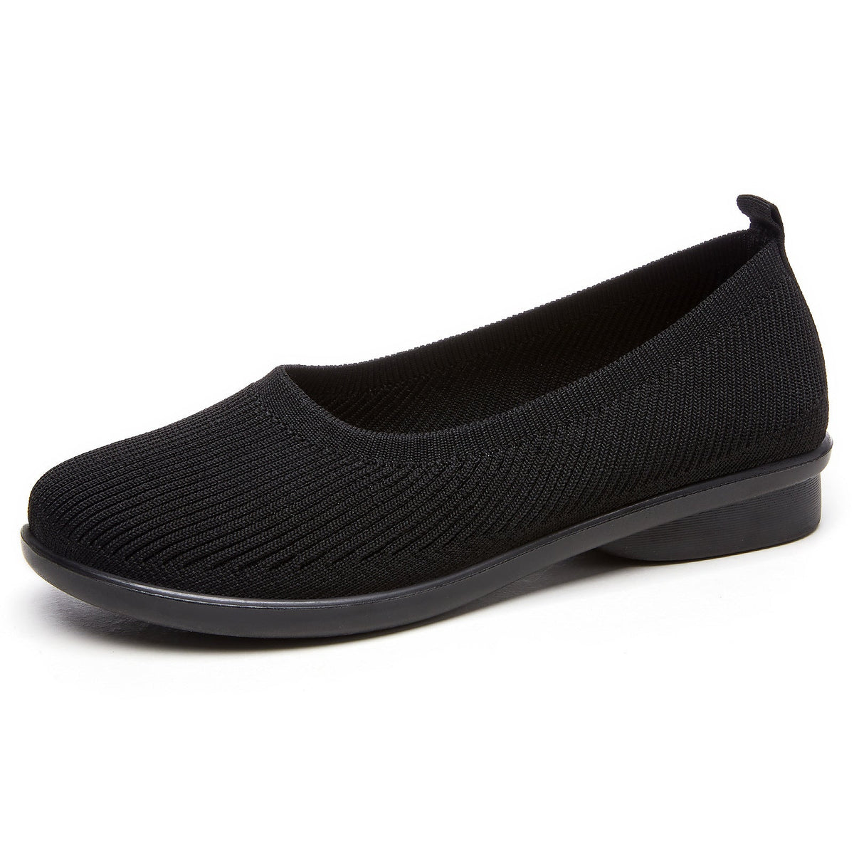 Damen bequeme Ballerinas mit elastischem Obermaterial EB