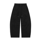 Weite Cargo-Bermudashorts für Damen mit Kordelzug und aufgesetzten Taschen