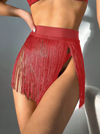 Damen Fransen Minirock EB
