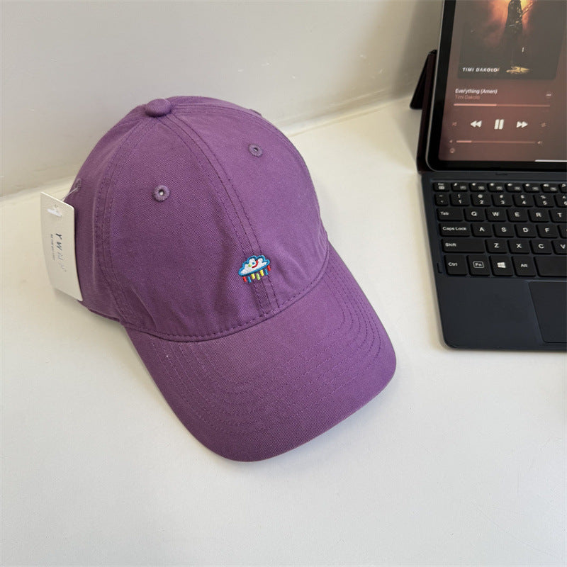 Damen Dad Hat aus Baumwolle mit Stickerei
