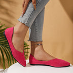 Damen Elegante Ballerinas mit flexiblem Fußbett und spitz zulaufendem Design EB