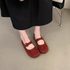 Damen Ballerina Schuhe mit eleganter Schleifenverzierung EB