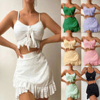 Damen Crop-Top und Rock-Set EB