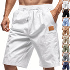 Leichte Bermuda-Shorts für Herren mit elastischem Bund und Kordelzug