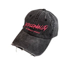 Verstellbare Baseballkappe aus Distressed-Denim