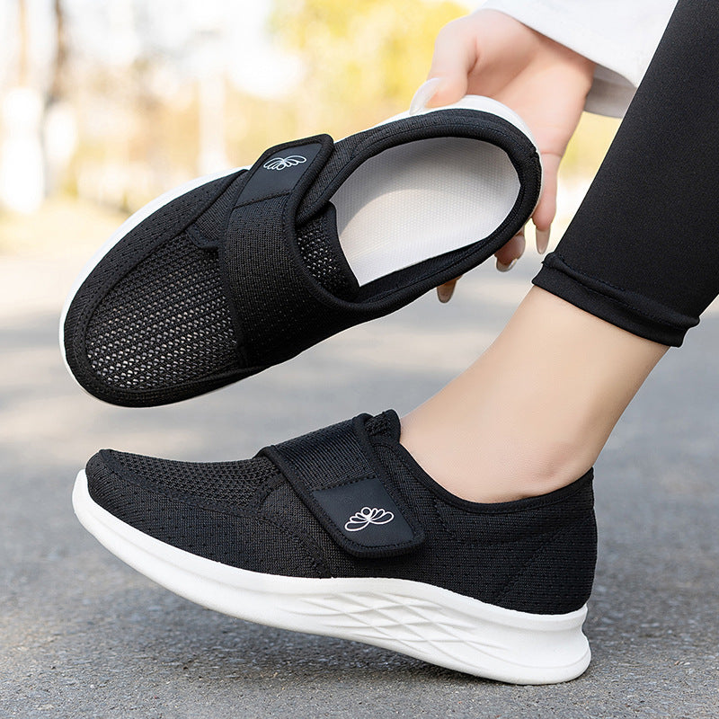 Damen Bequeme Alltagsschuhe mit verstellbarem Klettverschluss EB
