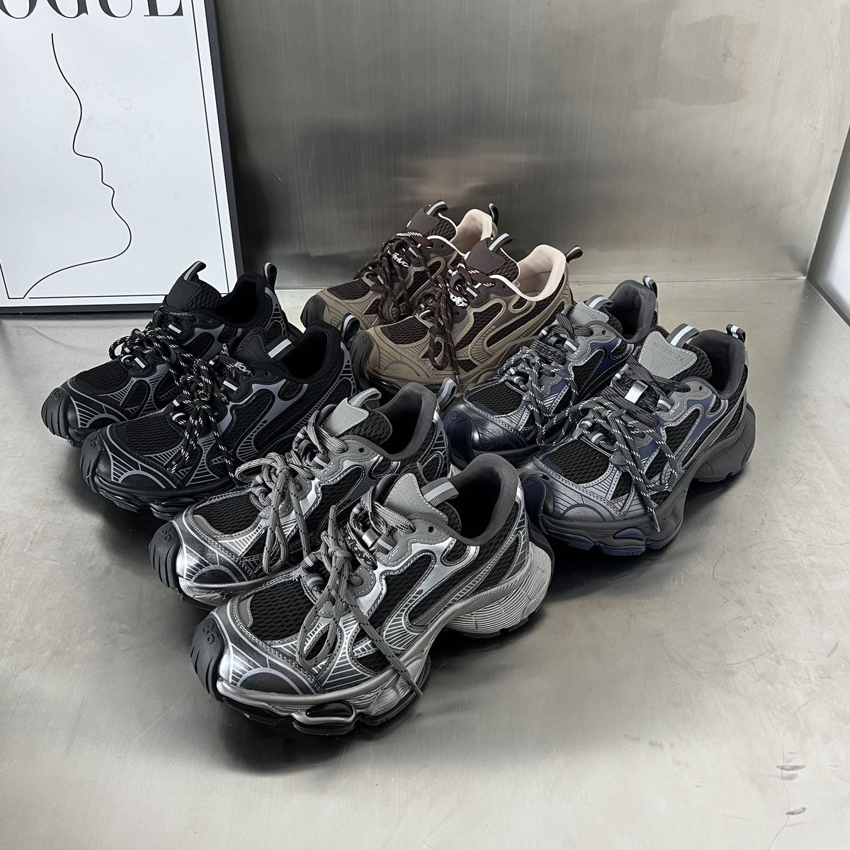 Damen Sportliche Laufschuhe mit atmungsaktiven Netz- und stabilisierenden Sohlen EB