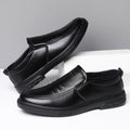 Herren Bequeme Slip-On Lederschuhe mit rutschfester Sohle EB