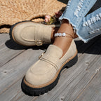 Damen bequeme Mokassins mit modischem Design EB