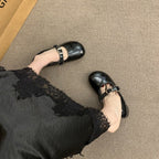 Damen elegante Ballerinas mit modischem Riemchen und komfortablem Fußbett EB