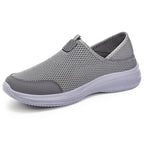 Damen Atmungsaktive Slip-On Freizeitschuhe mit elastischem Mesh-Obermaterial EB