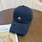 Herren-Baseballkappe im Distressed-Look