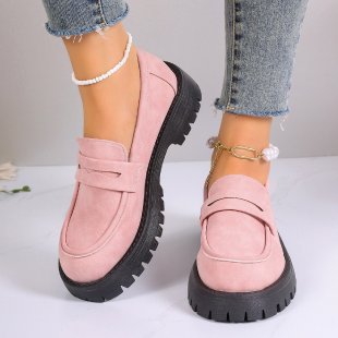 Damen Mokassins mit rutschfester Sohle und elegantem Riemendesign EB