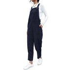 Lässiger Damen-Jumpsuit mit Stehkragen