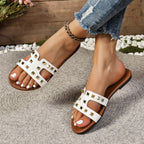 Damen Clogs mit auffälligem Nieten-Design und komfortabler Fußbettung EB