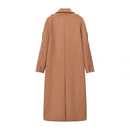 Damen eleganter doppelreiher Wollmantel EB