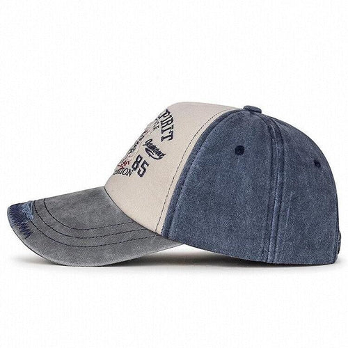 Baseballkappe für Herren mit Wolf-Grafik im Vintage-Stil