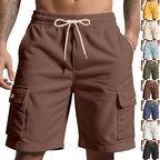 Herren-Cordshorts mit Cargo-Taschen und Kordelzug