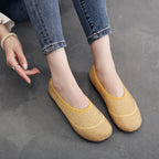 Damen bequeme Slip-On Schuhe mit atmungsaktivem Gewebe EB
