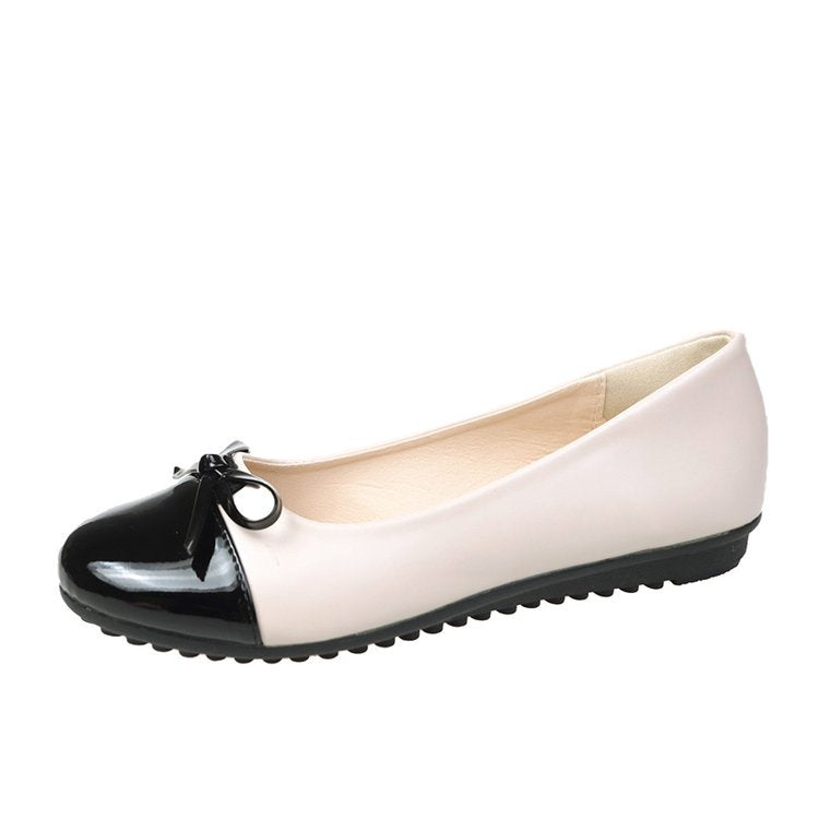 Damen elegante Ballerinas mit modischer Schleifenapplikation EB