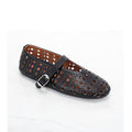 Damen Ballerinas mit perforiertem Design und verstellbarem Riemen EB