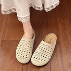 Damen Bequeme Clogs mit luftigen Aussparungen und rutschfester Sohle EB