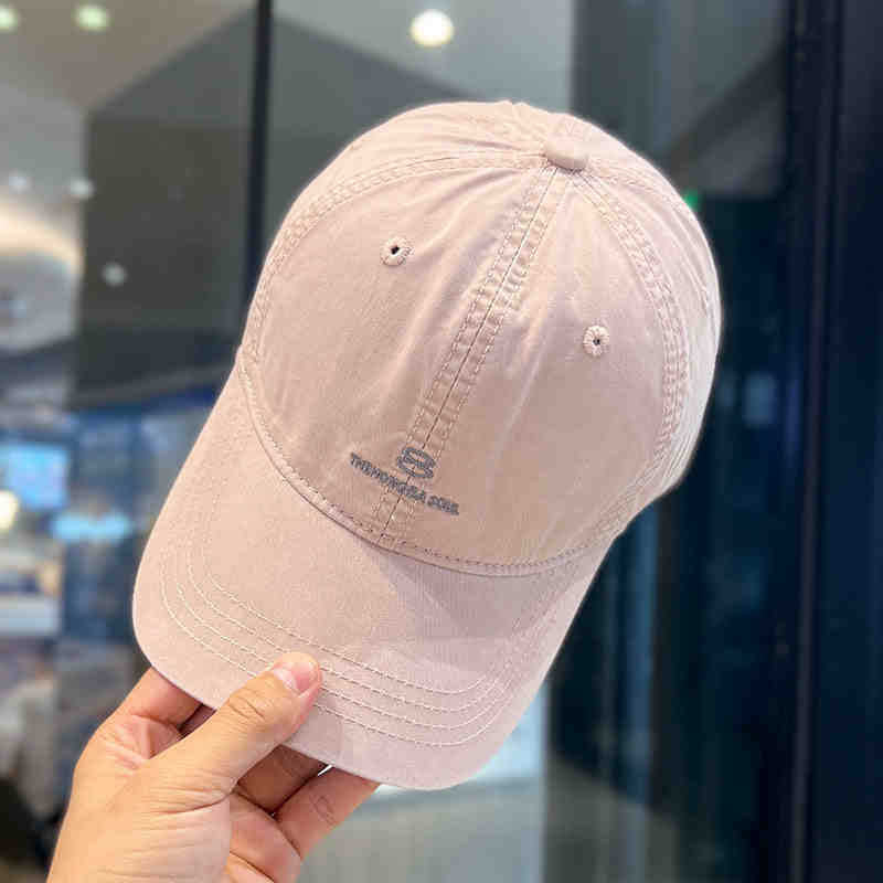 Men's Distressed Cotton Baseball Cap