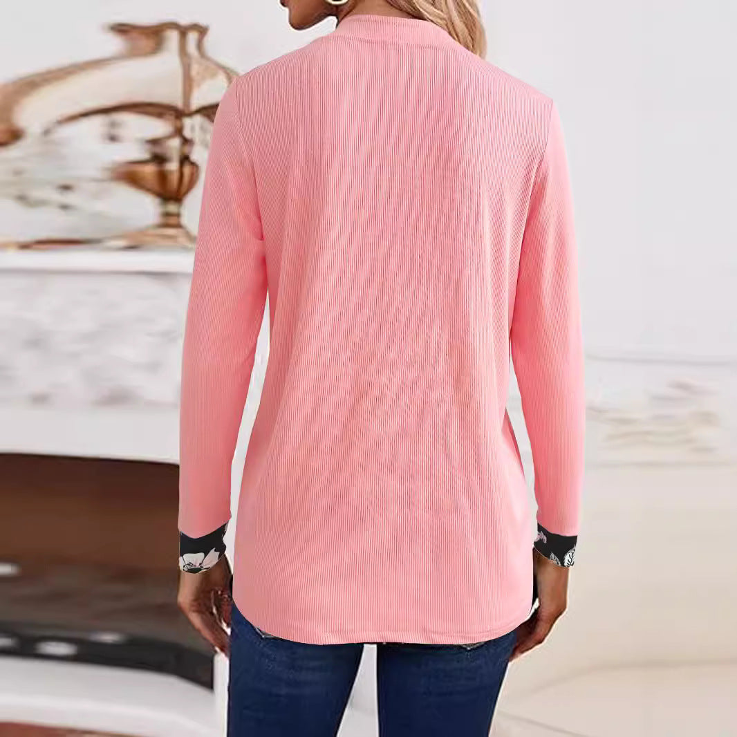 Damen Freizeitjacke mit modischem floralen Akzent und elegantem Schnitt EB