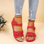 Damen bequeme Clogs mit verstellbaren Riemen und anatomischem Fußbett EB