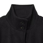 Damen nan Kurzcape mit Stehkragen, Knopfverschluss und Bindegürtel EB