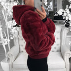 Damen Kunstfell Bomberjacke EB