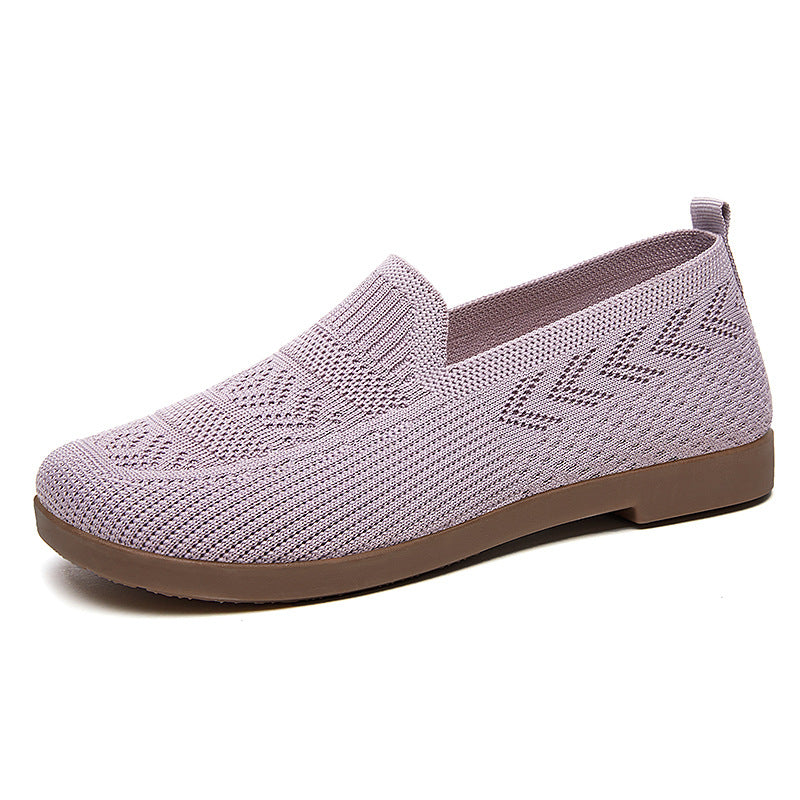Damen Bequeme Slip-On Schuhe mit atmungsaktivem Netzwerkdesign EB
