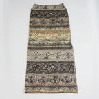 Damen Maxi-Rock mit floralen Mustern und eleganter Spitzenbordüre EB