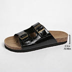 Damen Clogs mit verstellbaren Doppelschnallen EB