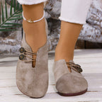 Damen Alltagsschuhe mit elegantem Knopfdetail und bequemem Innenfutter EB