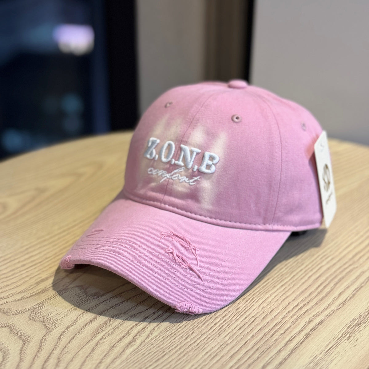 Unisex Distressed-Baumwoll-Baseballcap