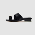 Damen bequeme Sling-Pantoletten mit elegantem Detail EB