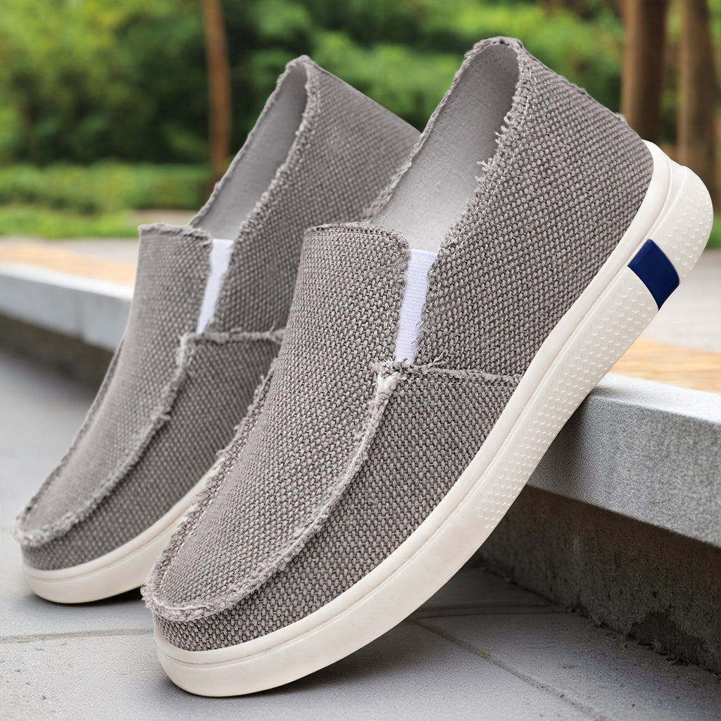 Damen Bequeme Slip-On Freizeitschuhe mit atmungsaktivem Obermaterial EB