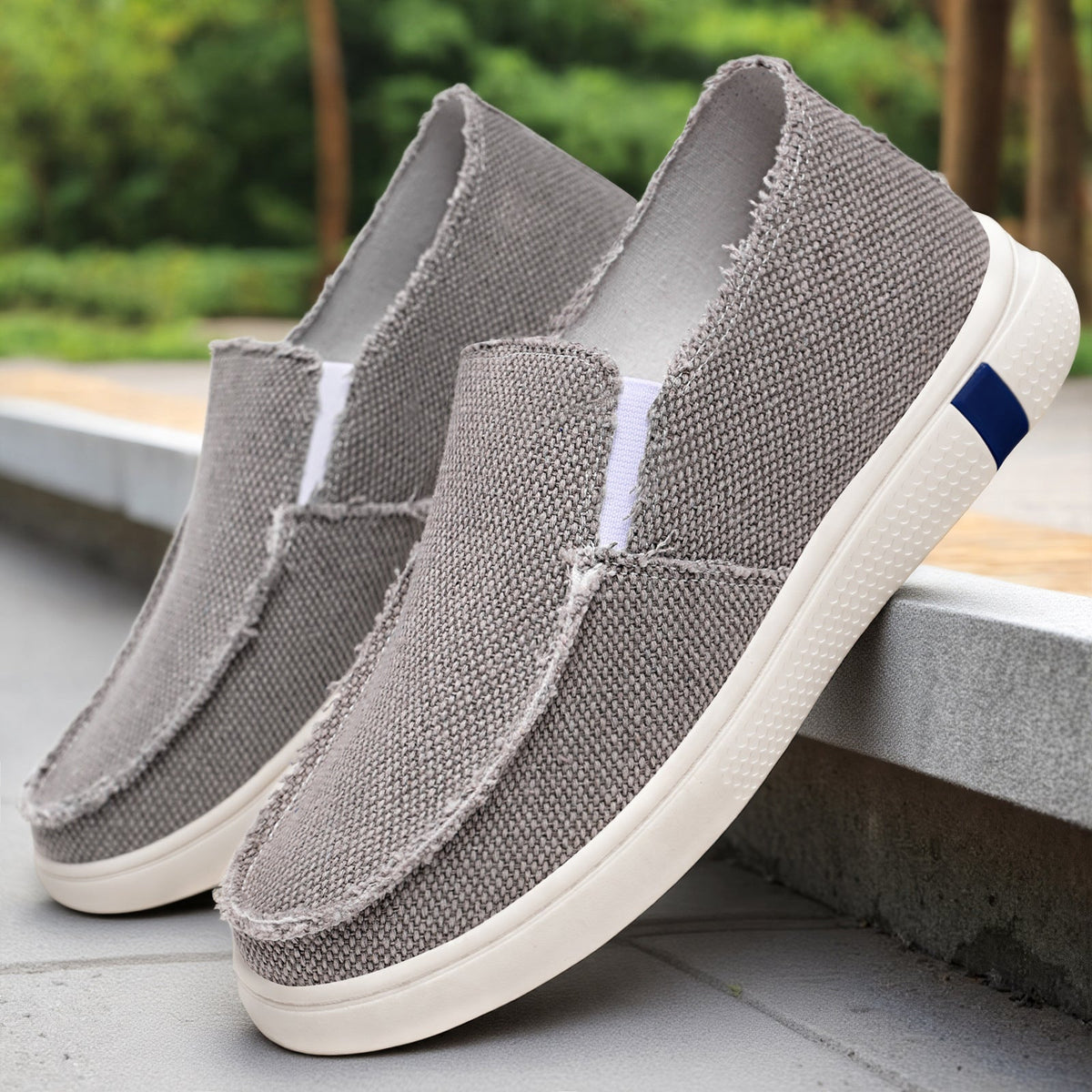 Damen Bequeme Slip-On Freizeitschuhe mit atmungsaktivem Obermaterial EB