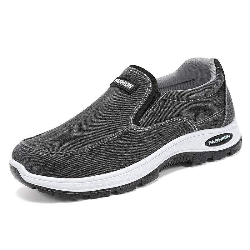 Damen Bequeme Slip-On Freizeitschuhe mit Denim-Optik EB