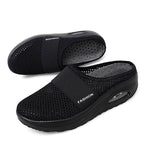 Damen atmungsaktive Slip-On Clogs mit elastischem Riemendesign EB