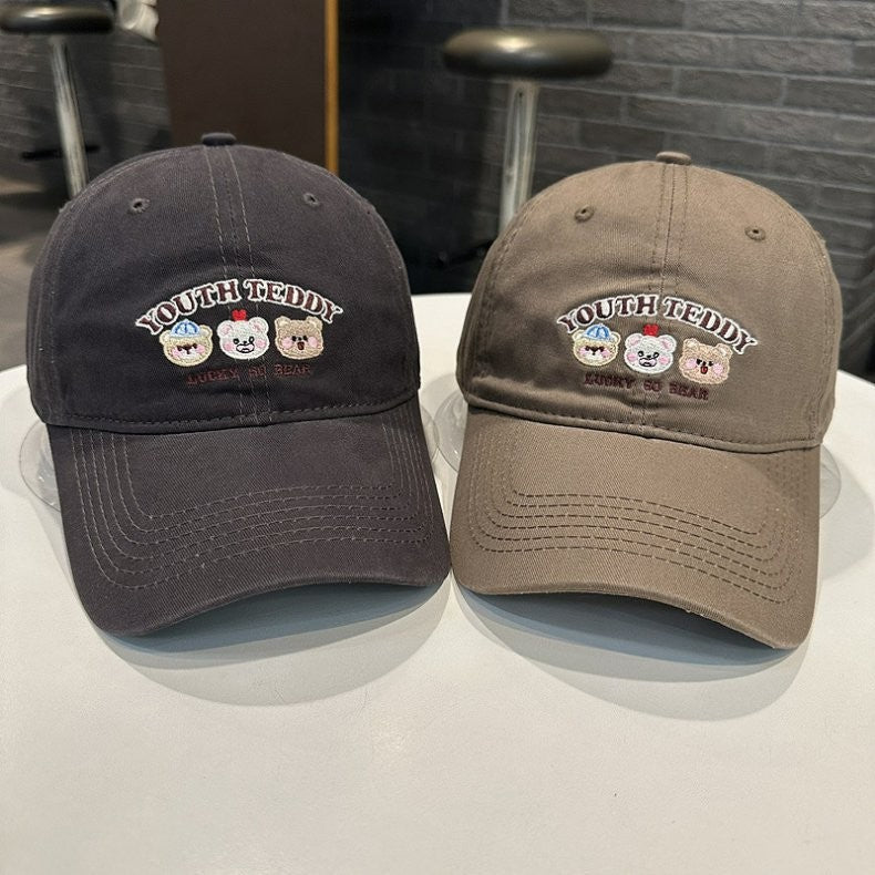 Unisex Embroidered Character Cap