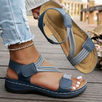 Damen bequeme Sandalen mit ergonomischem Riemen-Design EB