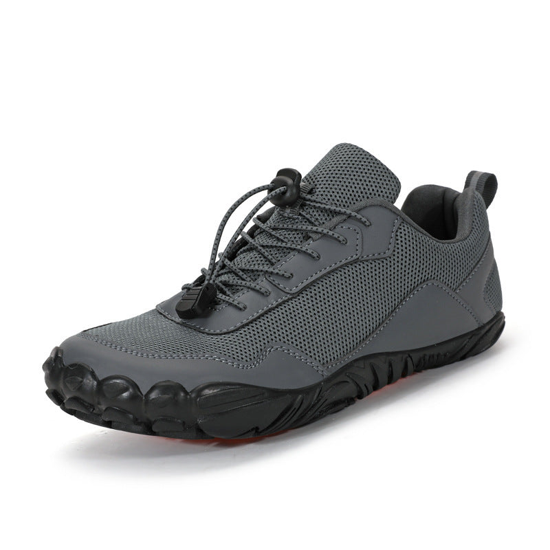 Herren nan leichter Schnellzug-Trekkingschuh mit Gummizehschutz, atmungsaktivem Meshoberteil und profiliertem Outdoor-Laufsohle EB