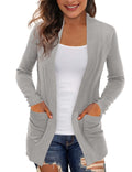Damen Langärmliger Strickmantel EB
