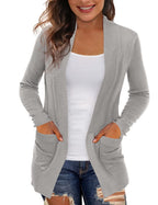 Damen Langärmliger Strickmantel EB
