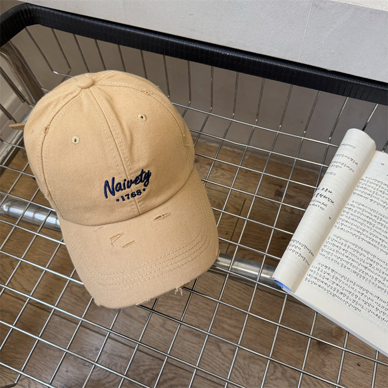 Herren Baseballkappe aus Baumwolle im Used-Look