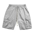 Herren Cargo-Bermudashorts aus Leinen-Baumwoll-Mix