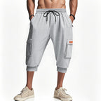 Herren modische Cargo-Shorts mit praktischen Seitentaschen und elastischem Bund EB