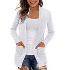 Damen Langärmliger Strickmantel EB